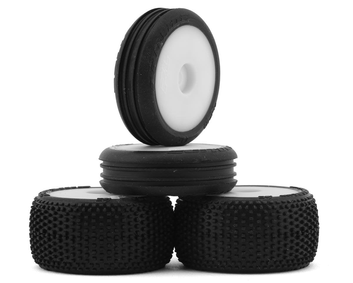LOS-1763 LOS-1763 Micro-B Pre-Glued Tires, White (4)