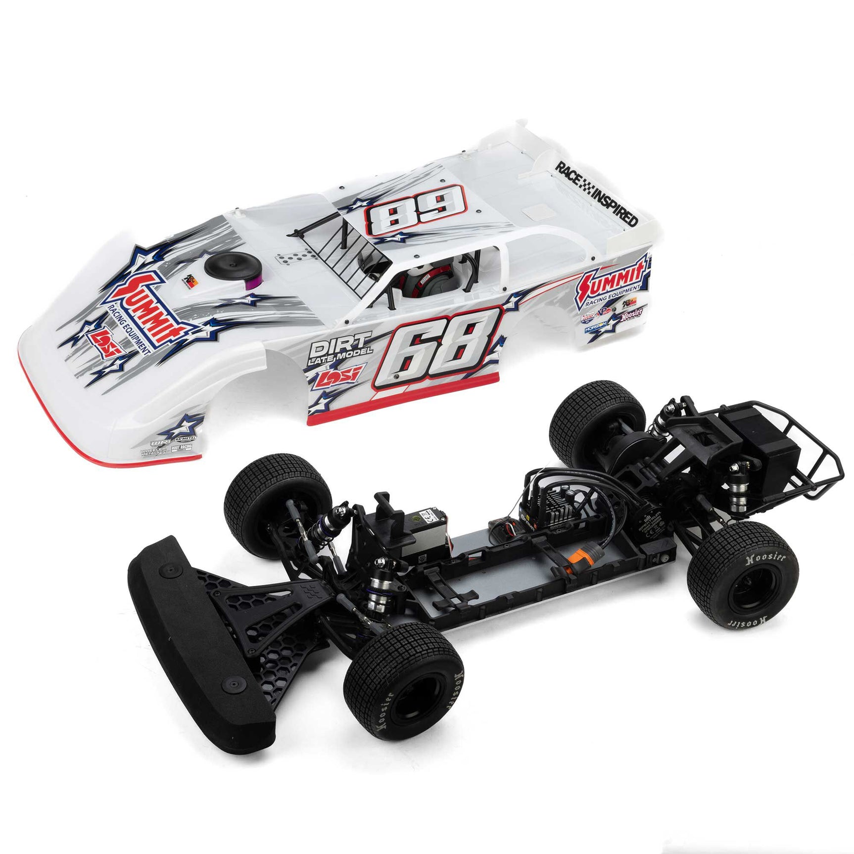 22S Brushless Dirt Late Model RTR w/ Battery & Charger, Summit White