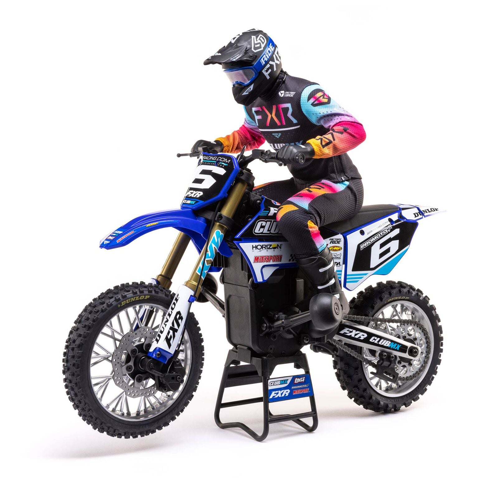 LOS06000T2 LOS06000T2 Promoto-MX 1/4 Motorcycle RTR, Blue