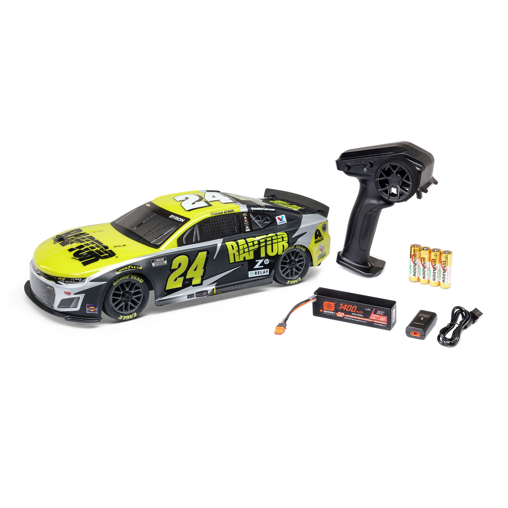 LOS1122524 LOS1122524 2025 NASCAR Chevy Camaro 1/12 Stock Car RTR, William Byron #24