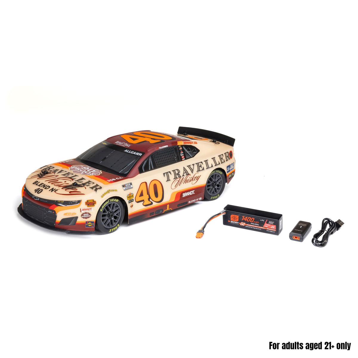 LOS1122640 LOS1122640 2026 NASCAR Chevrolet ZL1 AWD 1/12 Stock Car RTR Combo, Justin Allgaier #40