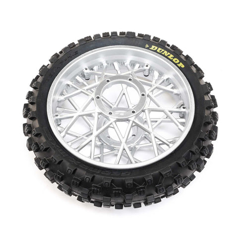 Losi LOS46007 Promoto-MX Dunlop MX53 Rear Mounted Tire, Chrome