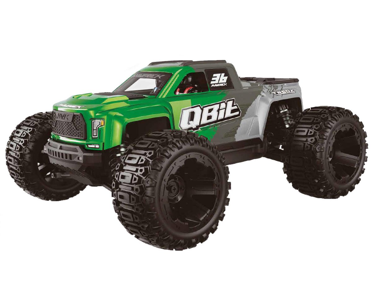 MVK151004 151004 QBit MT 1/16 4X4 Monster Truck RTR Combo, Green