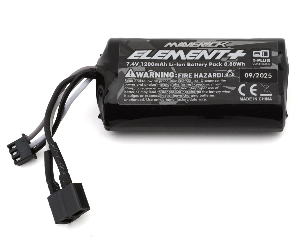 MVK151109 151109 Maverick Element 2S Li-Ion Battery w/ T-Style Plug, 1200mAh, 151109