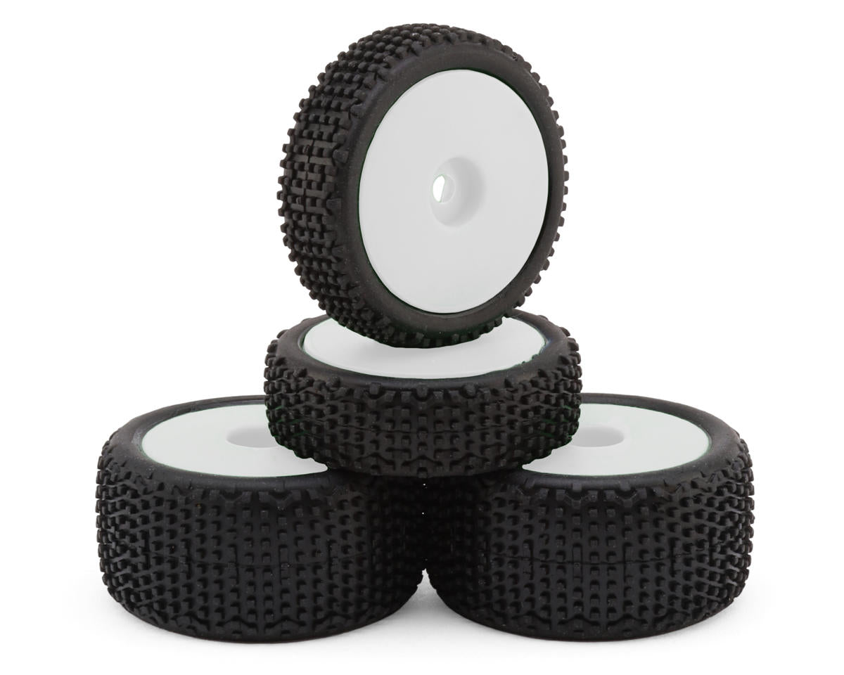 MVK150866 150866 Microbe Sideline Front & Rear Pre-Mounted Buggy Tires Set, White