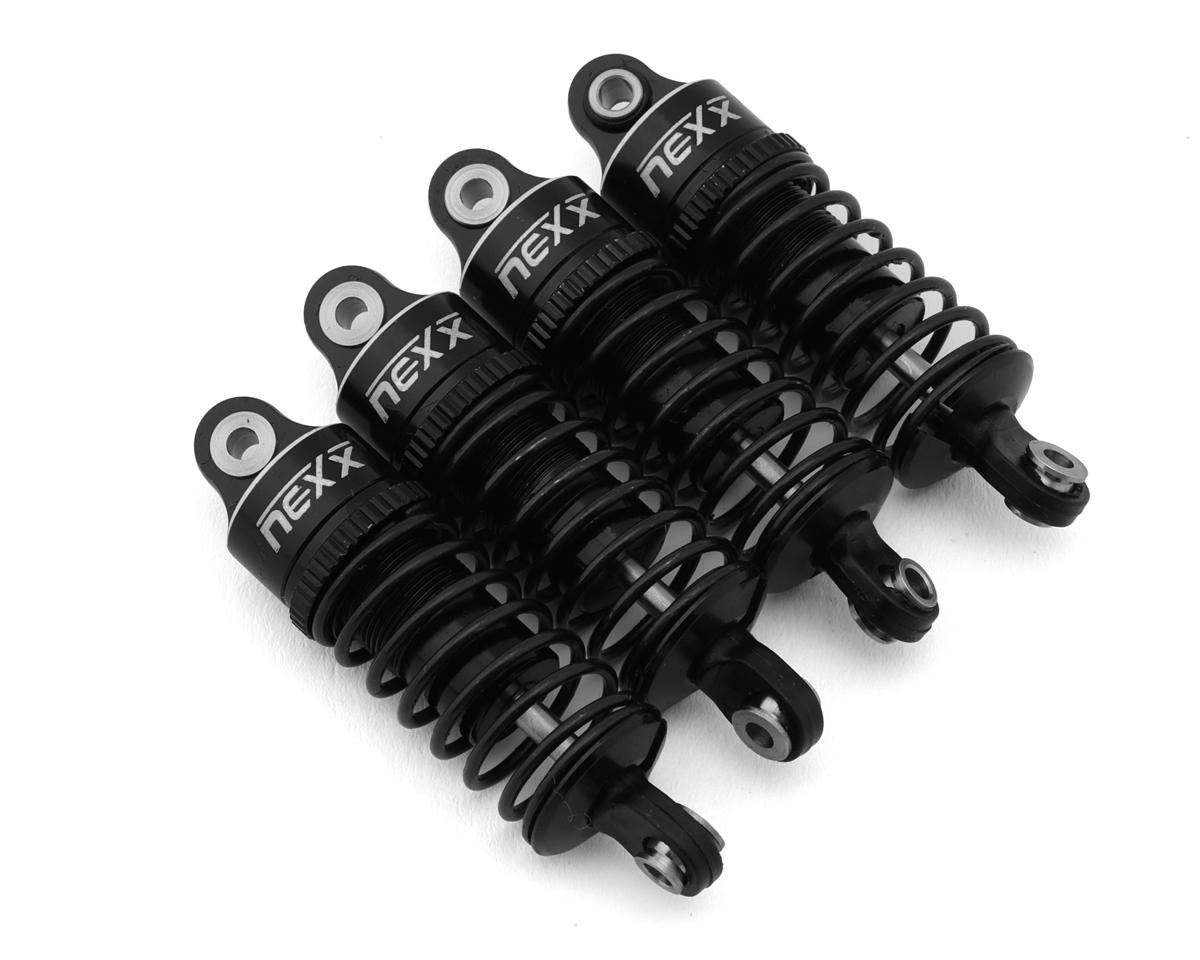 NX-470-B NX-470-B Losi NASCAR Aluminum Oil-Filled Threaded Shocks, Black (4)