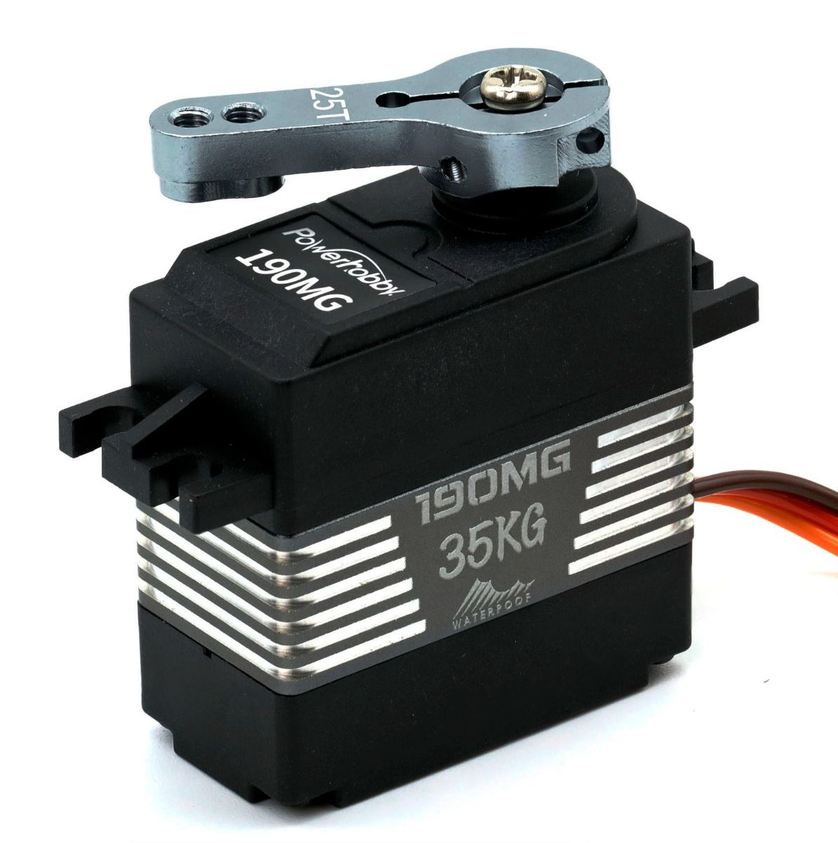 PHBPH190MG PH190MG 190MG High Torque Metal Gear Waterproof Servo w/ Alu Horn, 0.19sec/525oz
