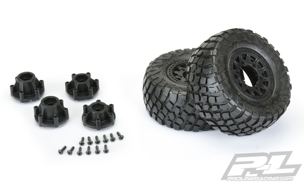Baja KR2 SC 2.2"/3.0" M2 Tires, Raid Black Wheels