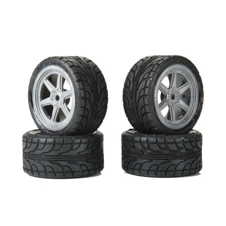 PRO1030810 PRO1030810 Avenger Street Pre-Glued Tires for Losi NASCAR, Gray (4)