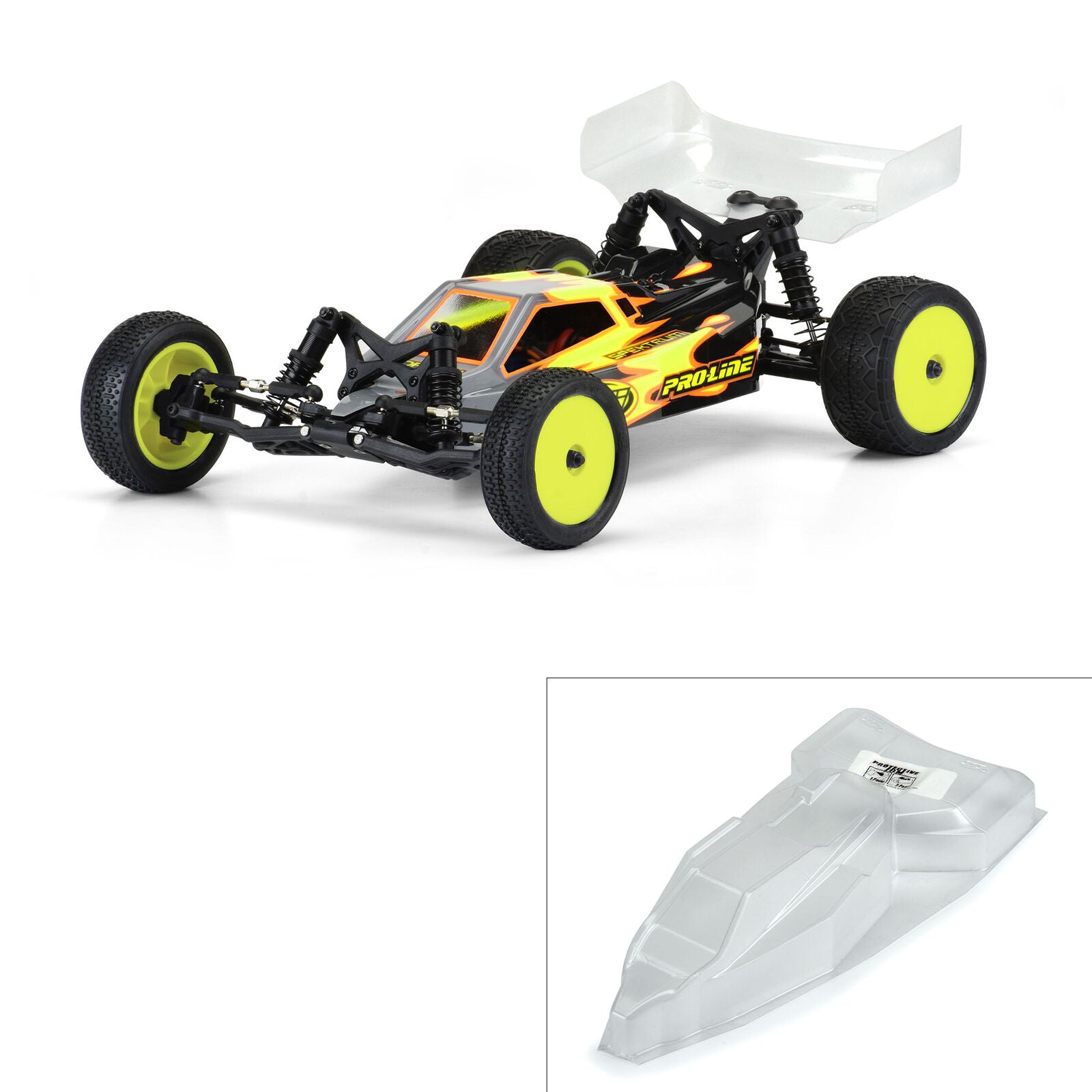 PRO3560-00 3560-00 Losi Mini-B Axis Light Weight 1/16 Clear Body