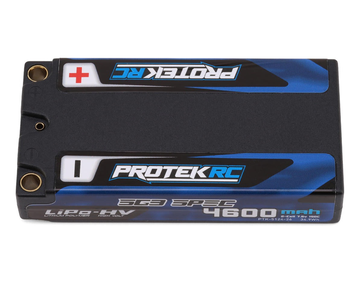 PTK-5124-26 PTK-5124-26 Low IR SG3 2S HV ULCG Shorty LiPo Battery w/ 5mm Bullets, ROAR, 7.6V 4600mAh 150C