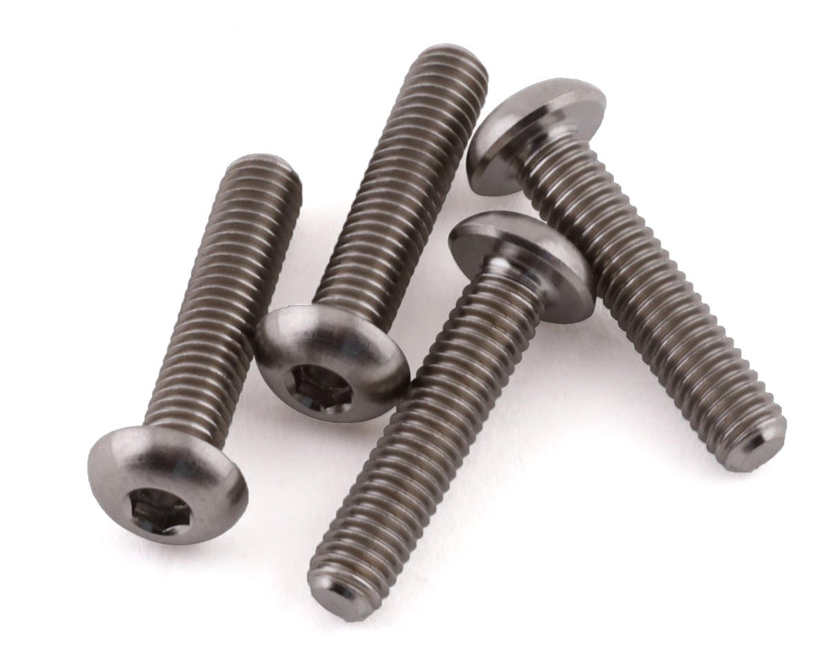 PTK-T-5089 PTK-T-5089 Grade 5 Titanium Button Head Screw, 3x15mm (4)