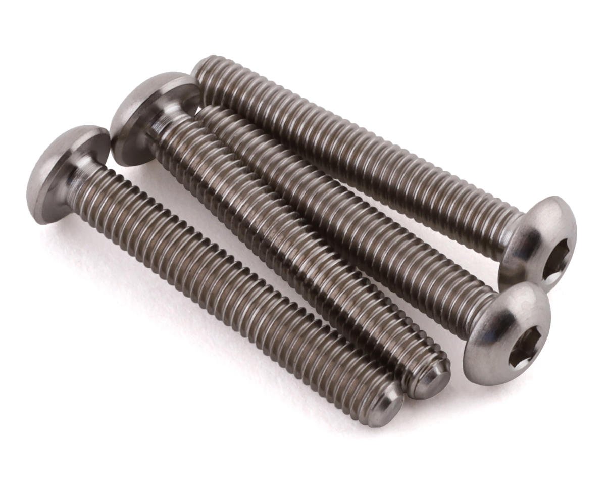 PTK-T-5092 PTK-T-5092 Grade 5 Titanium Button Head Screw, 3x20mm (4)