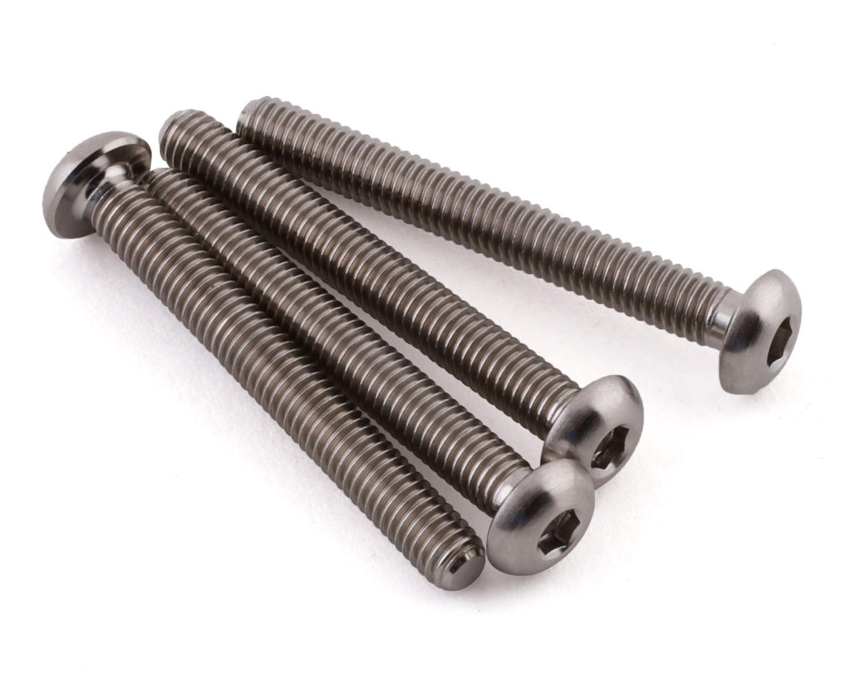 PTK-T-5094 PTK-T-5094 Grade 5 Titanium Button Head Screw, 3x25mm (4)