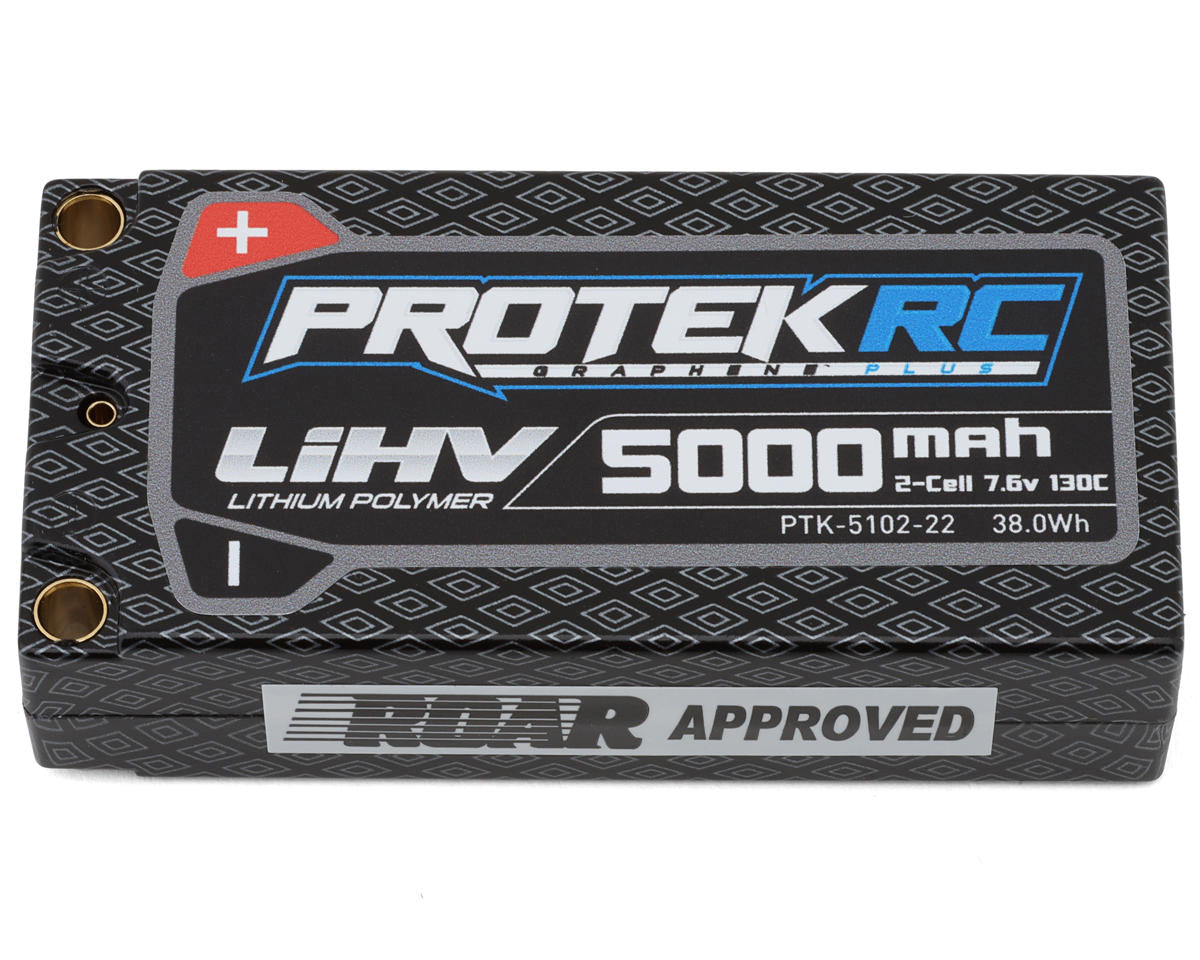 PTKPTK-5102-22 PTK-5102-22 2S 7.6V HV Shorty LiPo Battery, 130C 5000mAh