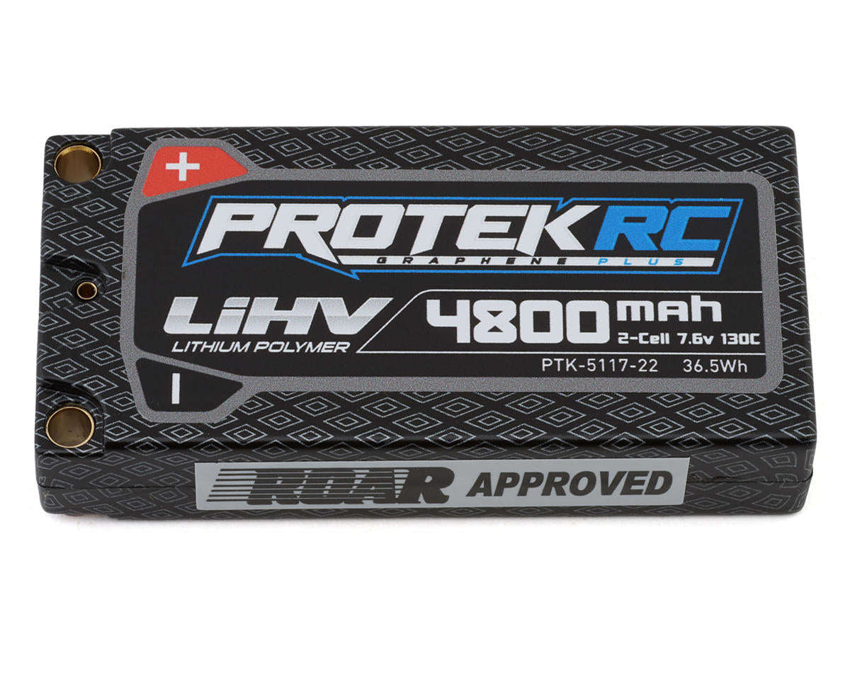 PTKPTK-5117-22 PTK-5117-22 2S 7.6V HV LCG Shorty LiPo Battery, 130C 4800mAh