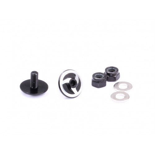RDTBA-10028 BA-10028 Aluminum Rear Wing Support w/ 2mm Hex, Black