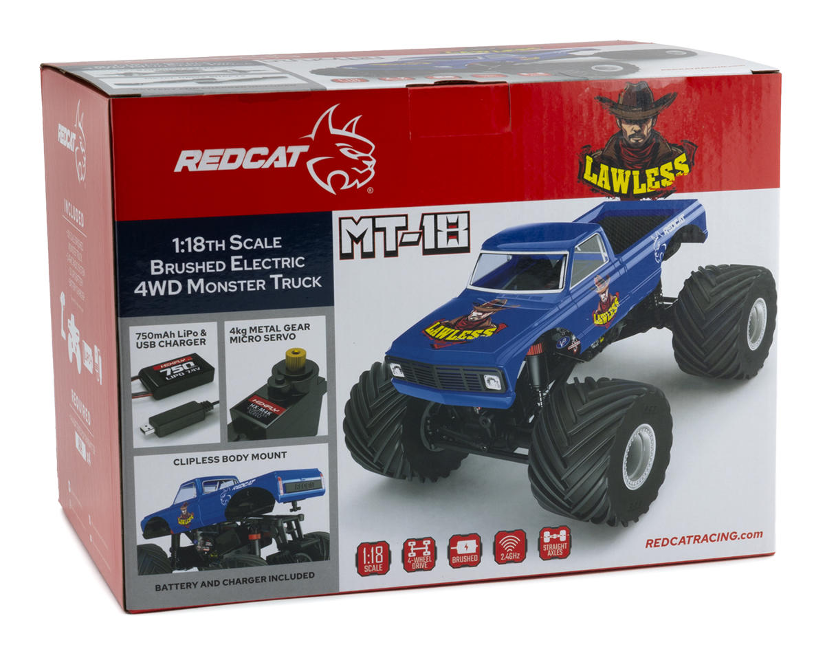 MT-18 1/18 4WD Micro Monster Truck RTR Combo, Lawless