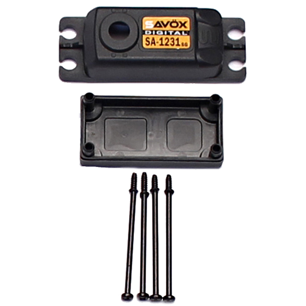 SAVCSA1231SG SAV-CASE-SA1231SG Top & Bottom Replacement Servo Case w/ 4 Screws