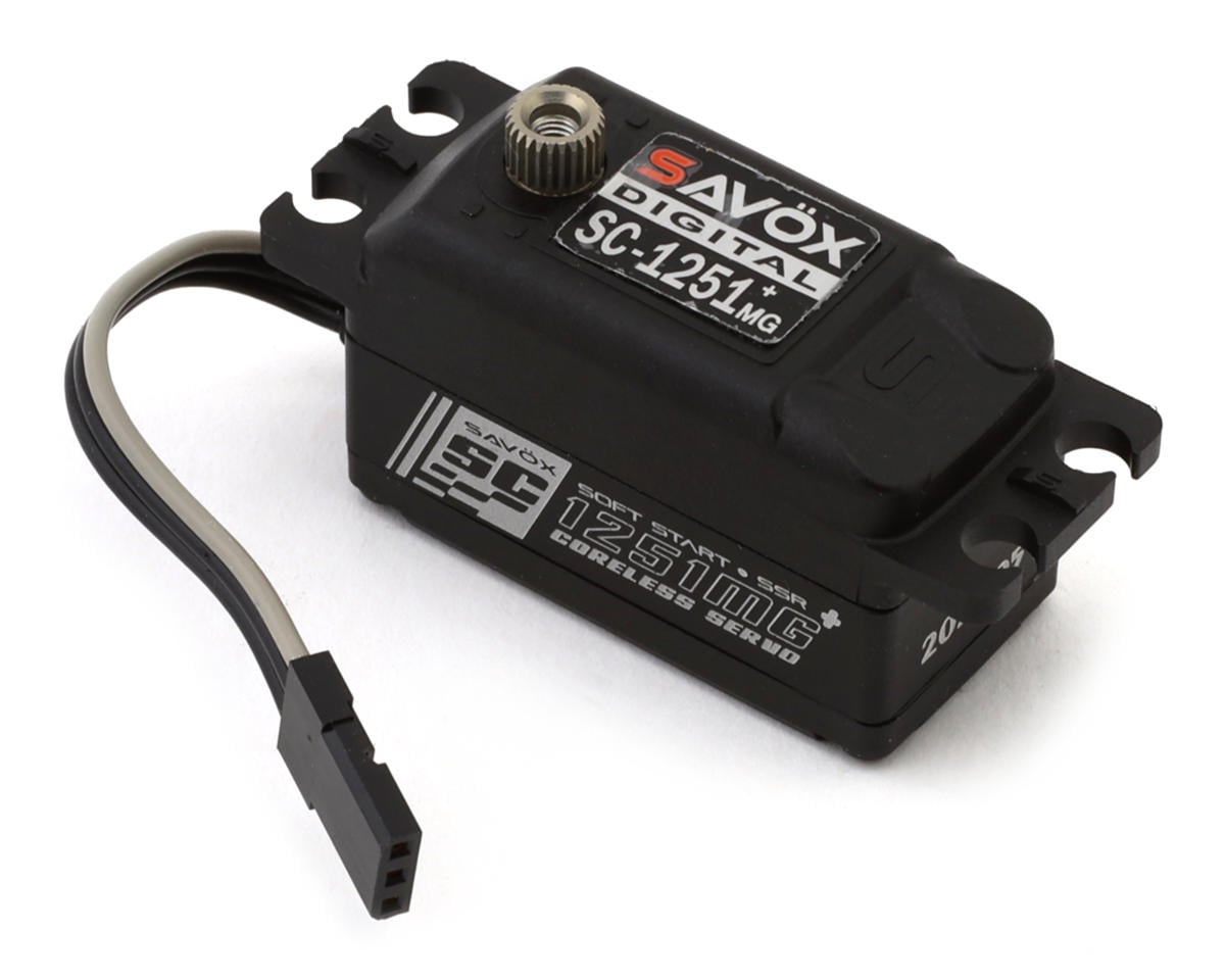 SAVSC-1251MGP-BE SC-1251MGP-BE Black Edition Low Profile Digital Servo w/ Soft Start