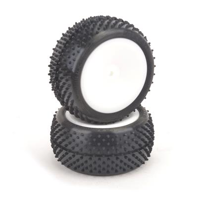 SCHU6891 U6891 Mezzo Pre-Glued Rear Buggy Tires, Yellow Compound (2)