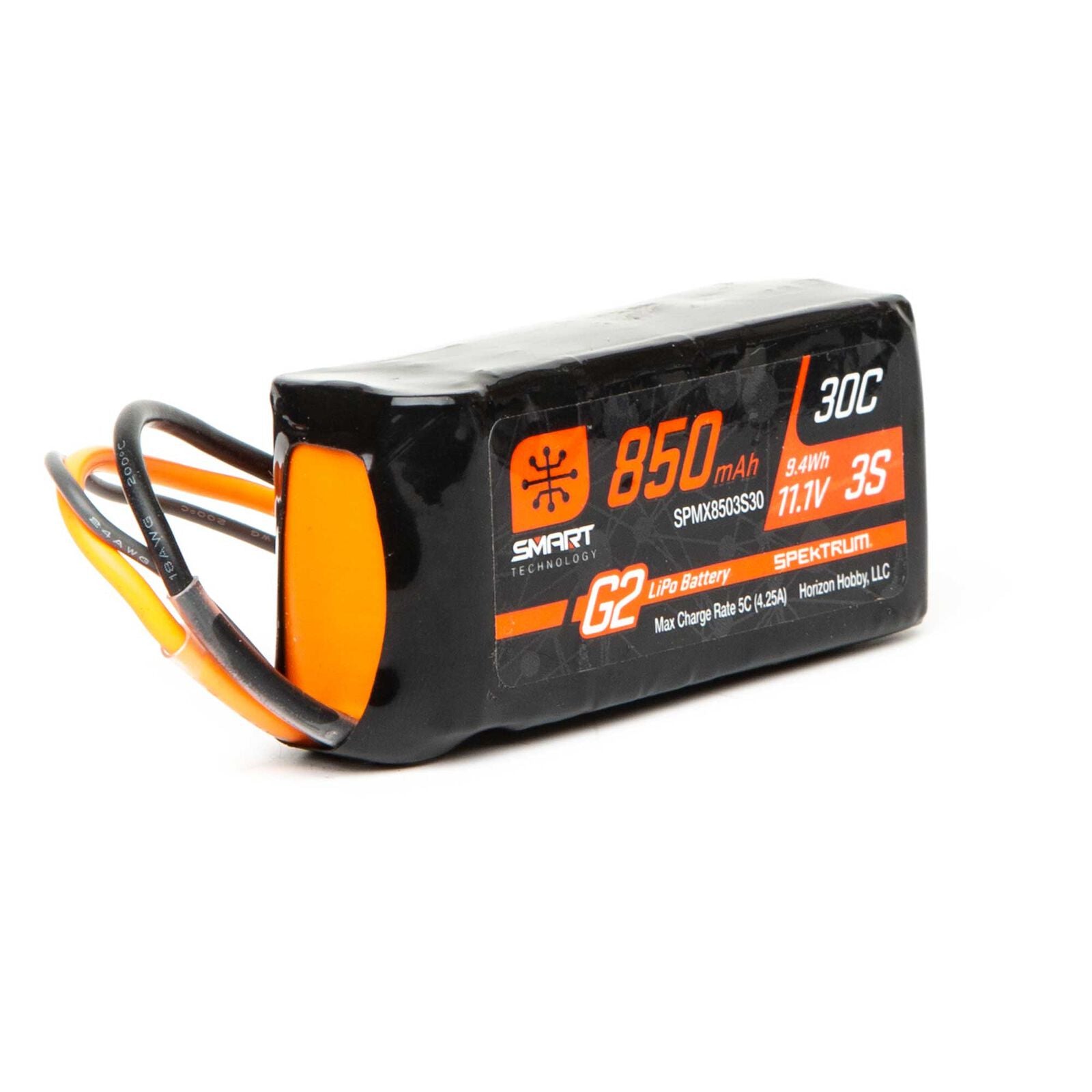 SPMX8503S30 SPMX8503S30 IC2 3S 11.1V Smart G2 LiPo Battery, 30C 850mAh