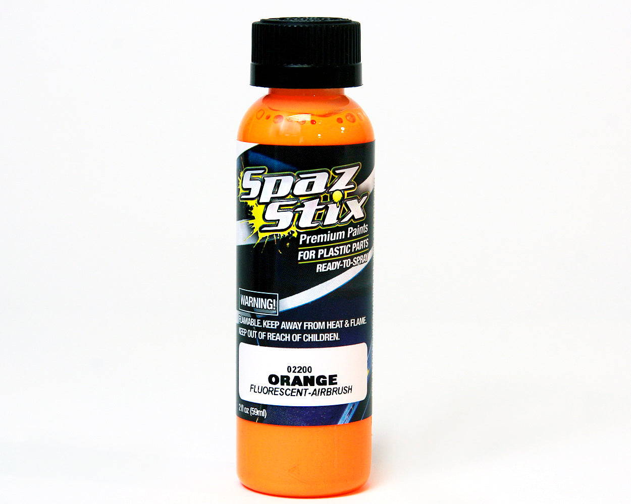 SZX02200 02200 Orange Fluorescent Airbrush Paint, 2oz