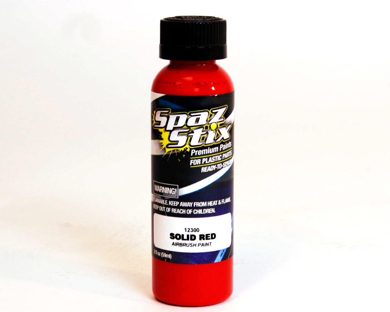 SZX12300 12300 Solid Red Airbrush Ready Paint, 2oz
