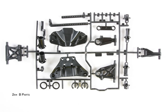 TAM51528 51528 TT-02 B Parts Tree, Suspension Arms