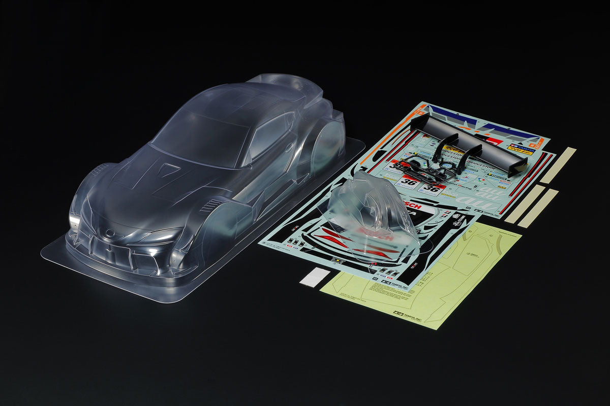 TAM51678 51678 Tom's GR Supra 1/10 Touring Car Body Set, Clear