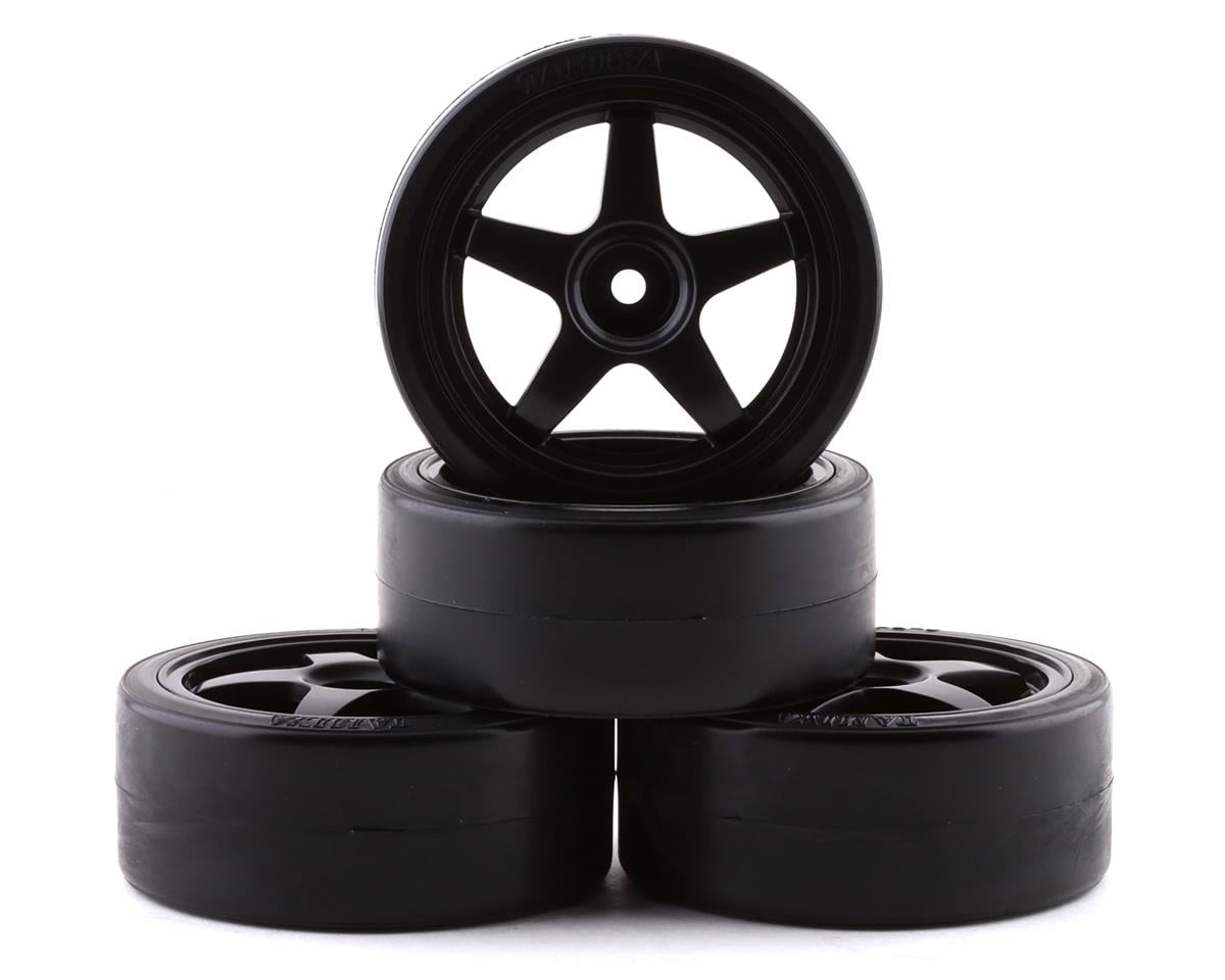 TAM9400564 9400564 26mm Pre-Mounted Drift Tires, Black (4)