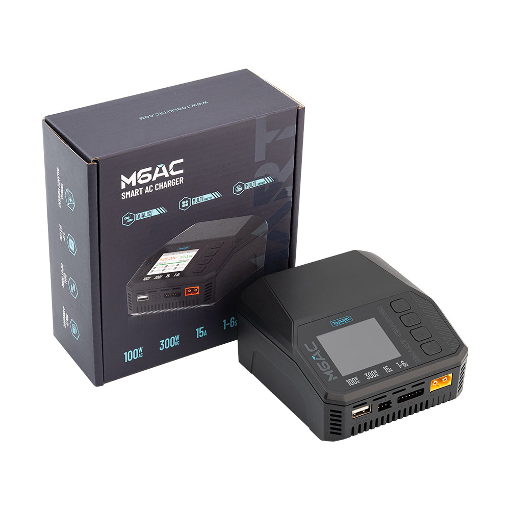 M6AC Multi Function LiPo AC/DC Battery Charger, AC-100W/DC-300W