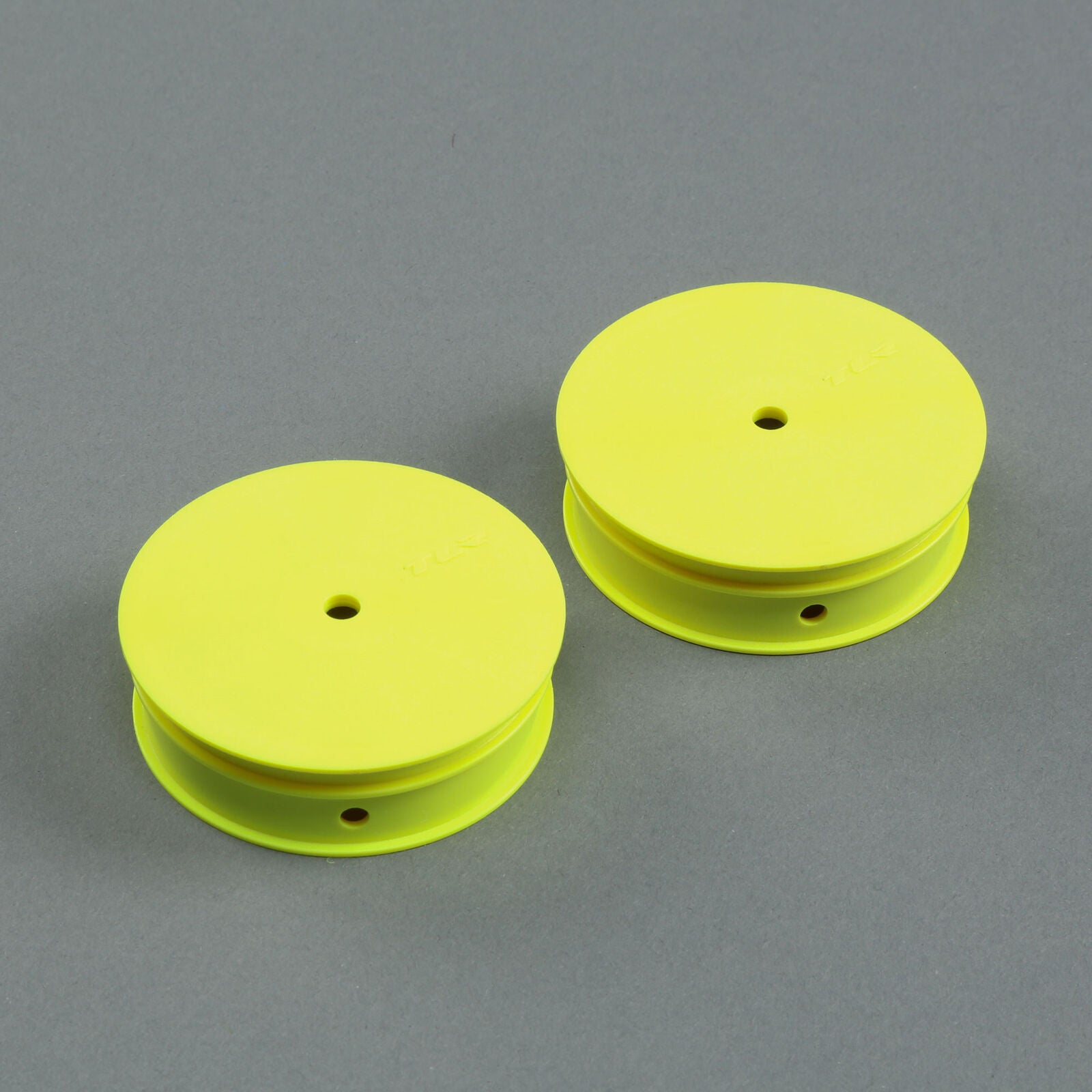 TLR43020 TLR43020 Narrow Fr 1/10 2WD Wheels w/ 12mm Hex, Yellow (2)