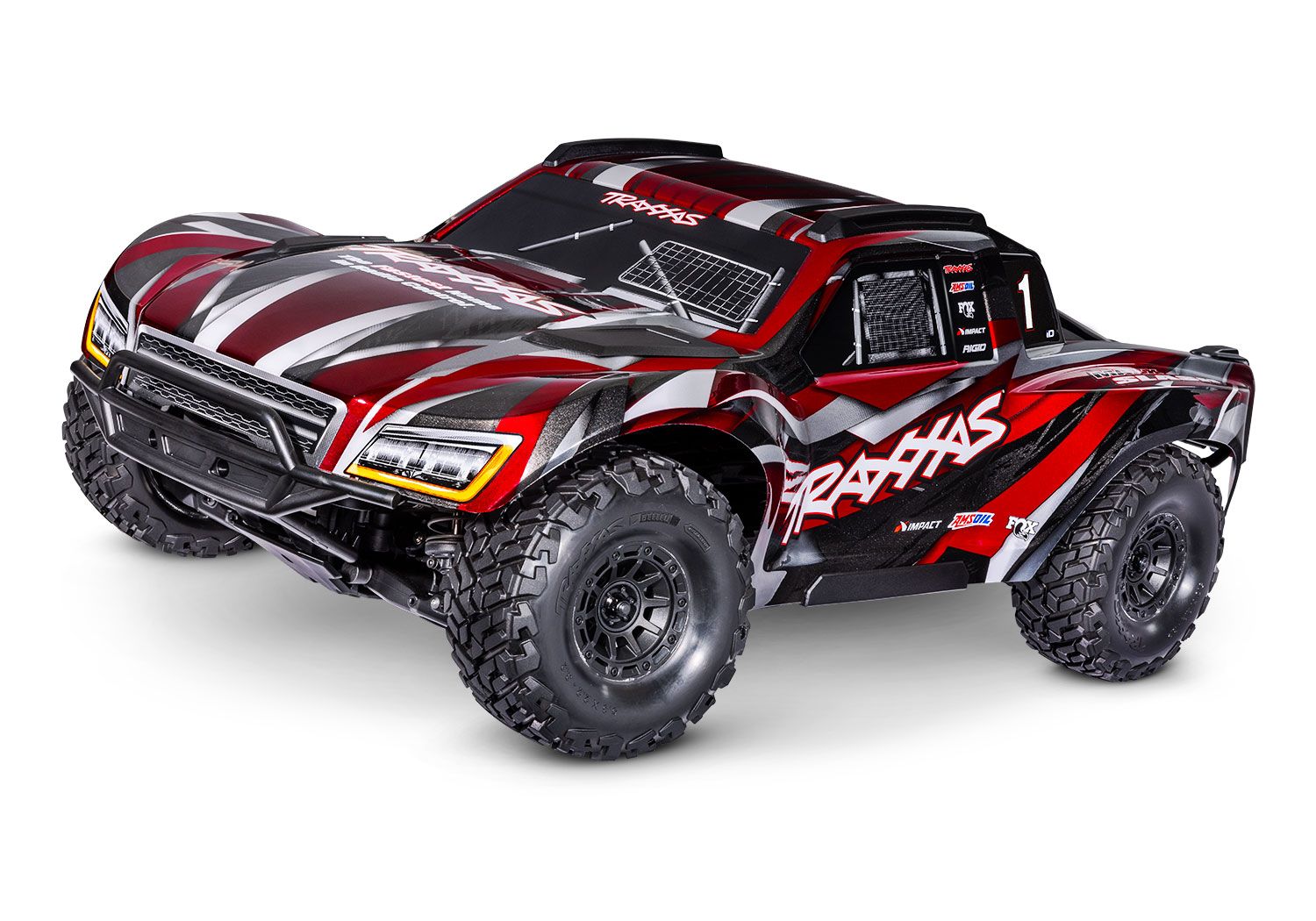 TRA102076-4-RED 102076-4-RED Maxx Slash 6S 4X4 Short Course Truck RTR, Red