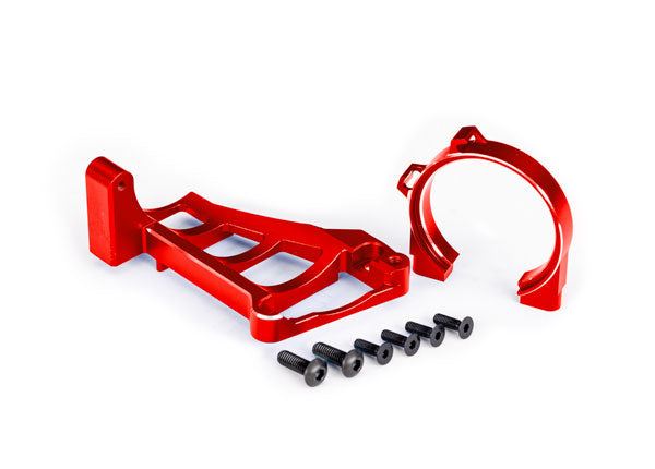 TRA10261-RED 10261-RED F&R Aluminum Motor Mounts, Red