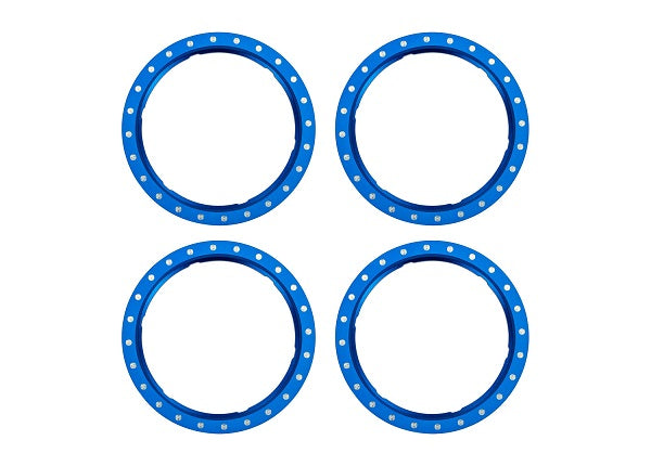 TRA10276-BLUE 10276-BLUE Pro Scale Aluminum Beadlock Rings, Blue