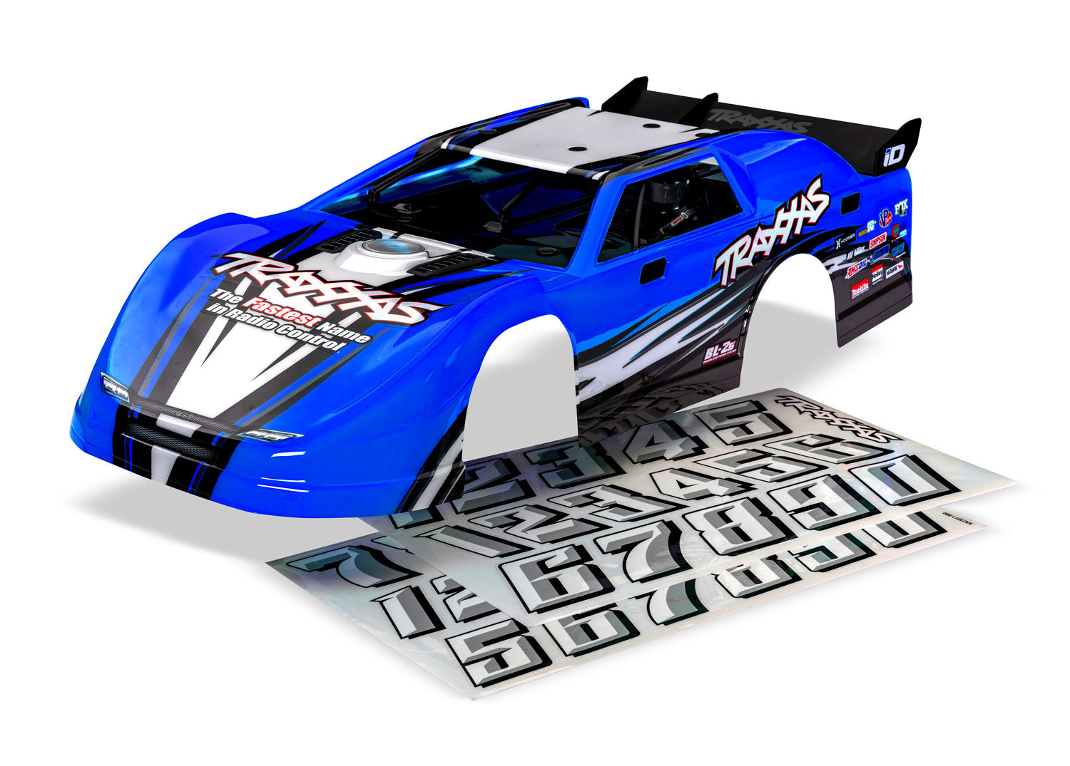 TRA10423-BLUE 10423-BLUE Slash Late Model Body, Blue