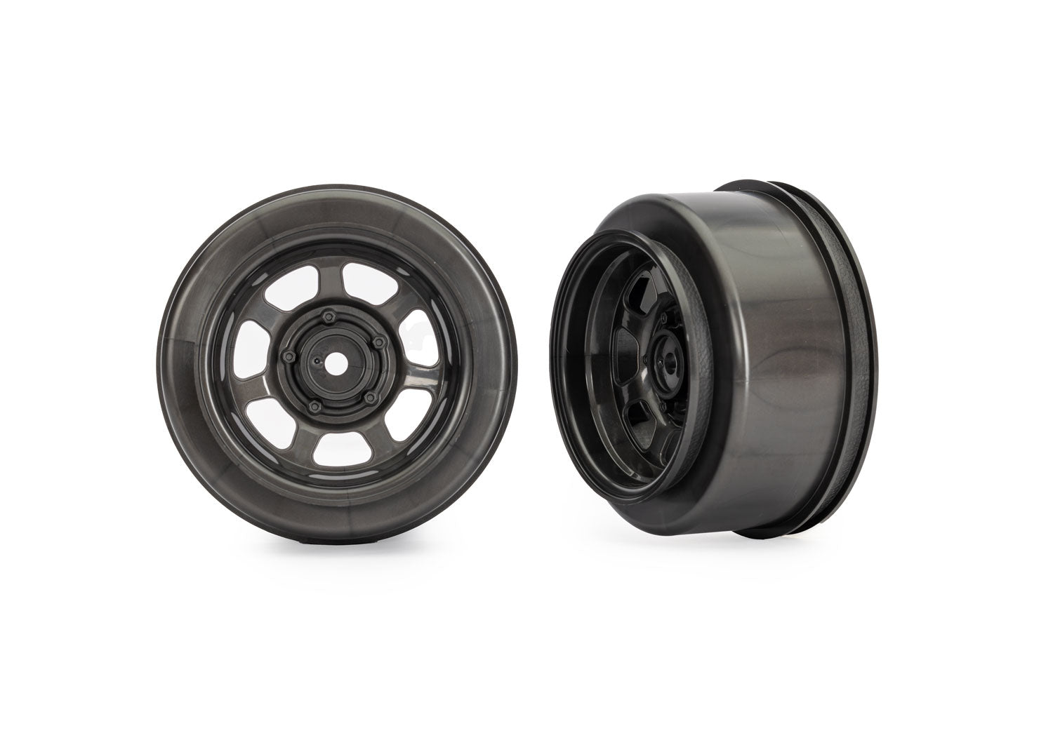 TRA10471X 10471X Dirt Oval Front Wheels, Gray (2)