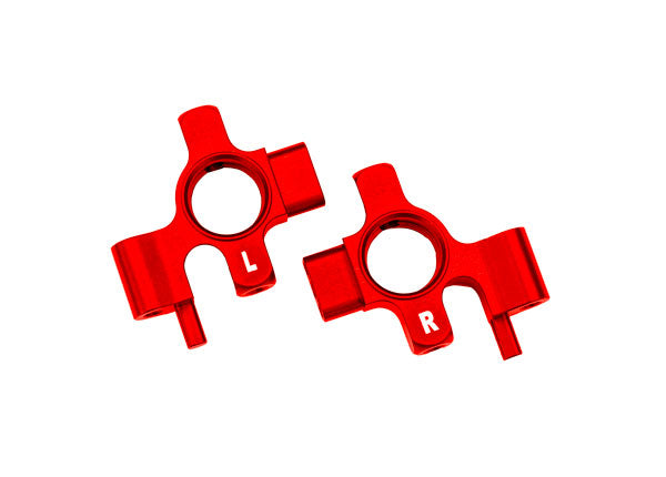 TRA10537-RED 10537-RED Aluminum Steering Blocks, Red