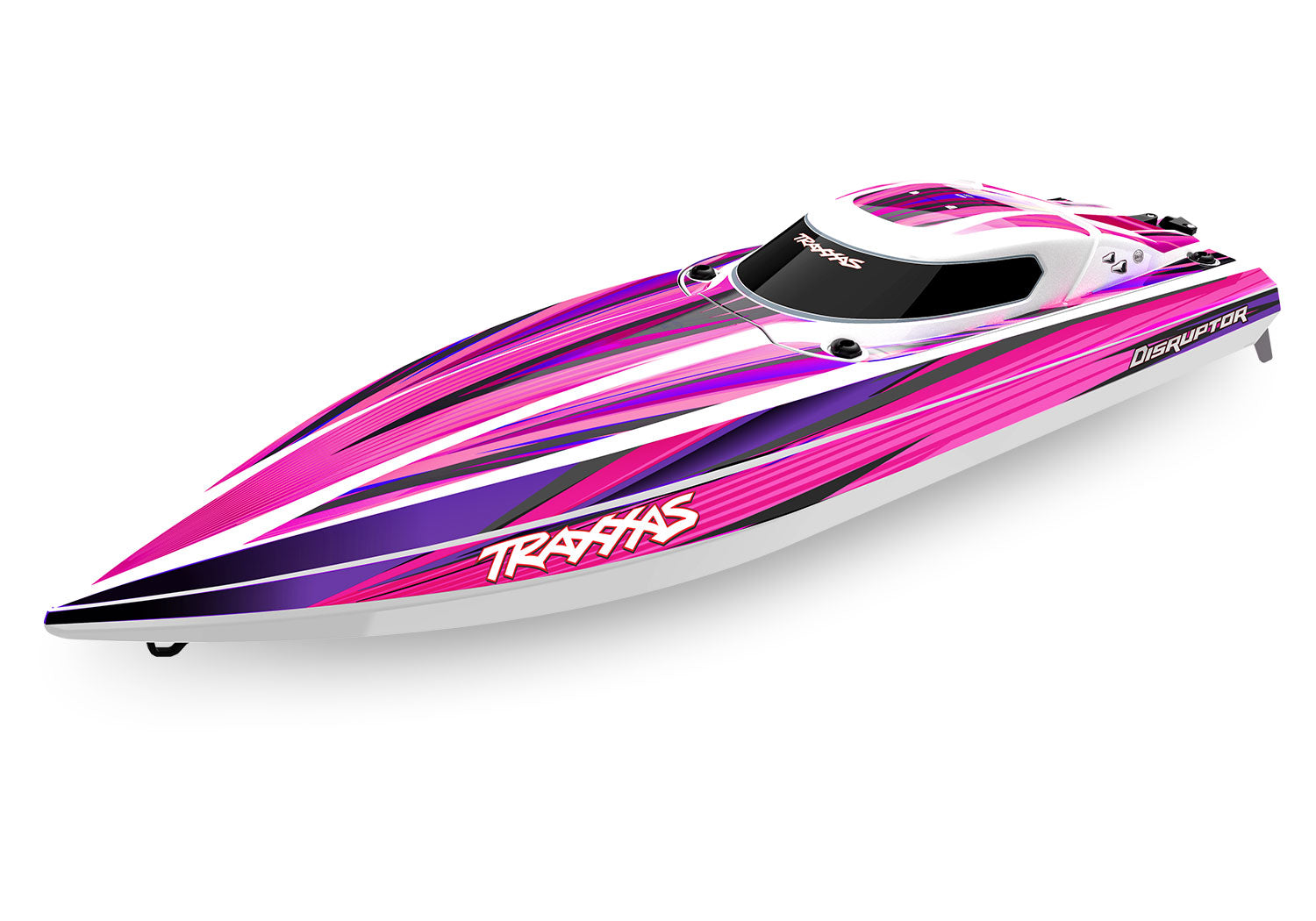 TRA106064-4-PINK 106064-4-PINK Disruptor 4S Brushless Speed Boat RTR, Pink