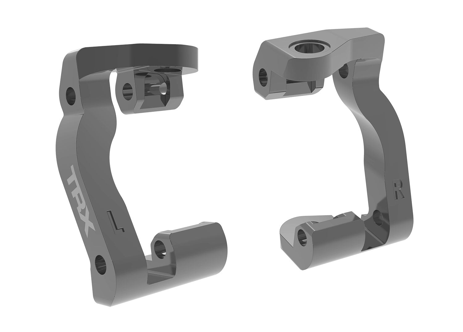 TRA10733-GRAY 10733-GRAY Mini Maxx Aluminum Caster Blocks, L&R, Gray
