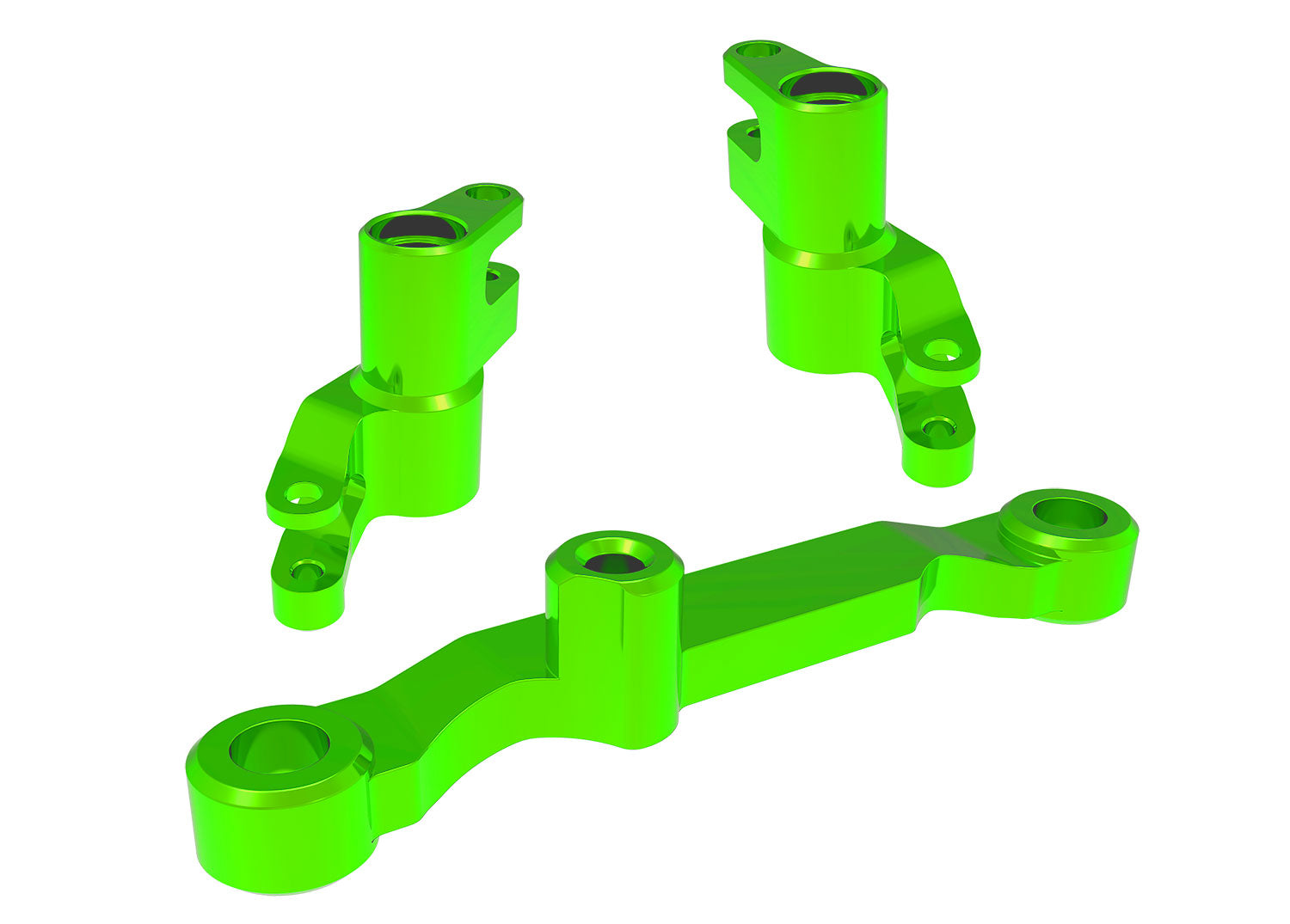 TRA10743-GRN 10743-GRN Mini Maxx Aluminum Bellcrank Steering Assembly, Green