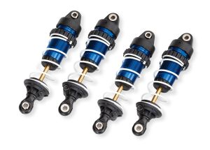 TRA10765-BLUE 10765-BLUE Mini Maxx Aluminum GTR Long Shocks, Blue (4)