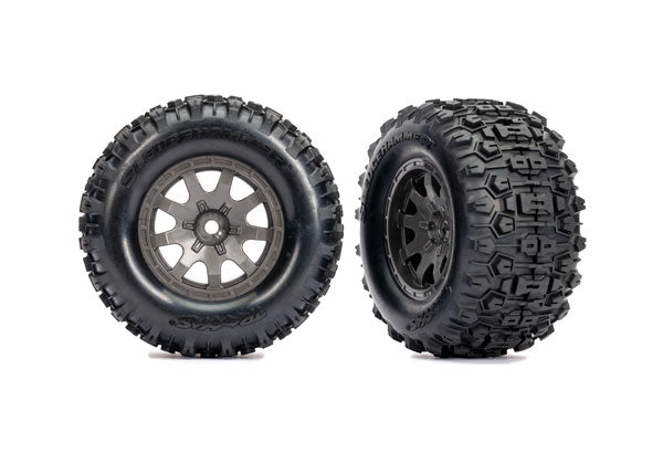 TRA10770-GRAY 10770-GRAY Sledgehammer Tires & Wheels, Charcoal Gray