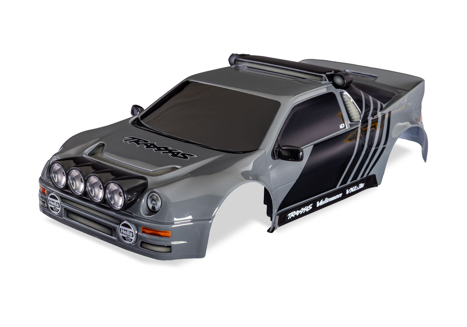 TRA10812-GRAY 10812-GRAY Mini Rally VXL Ford RS200 Body, Gray