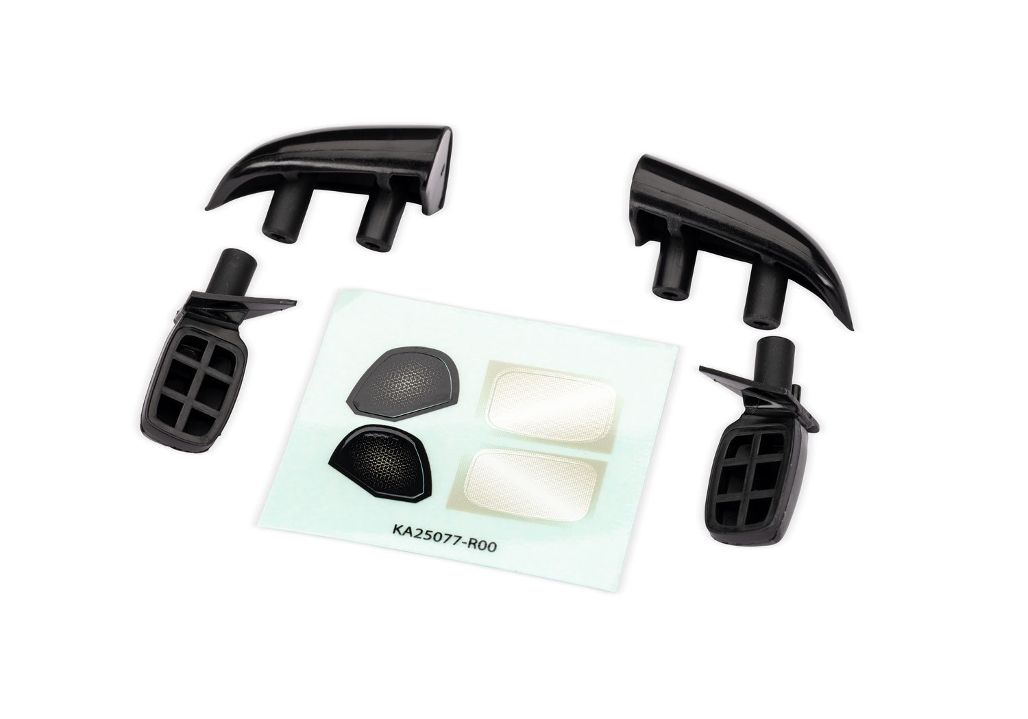 TRA10818-BLK 10818-BLK Mini Rally VXL Ford RS200 Side Mirrors & Roof Intake, Black