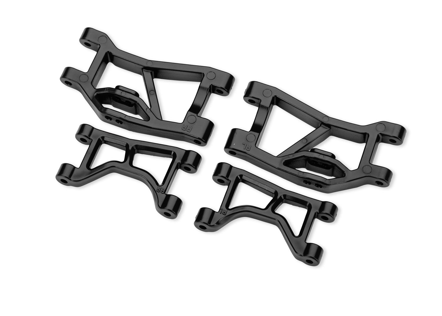 TRA10830 10830 Rear Upper & Lower Suspension Arms, L&R, Black