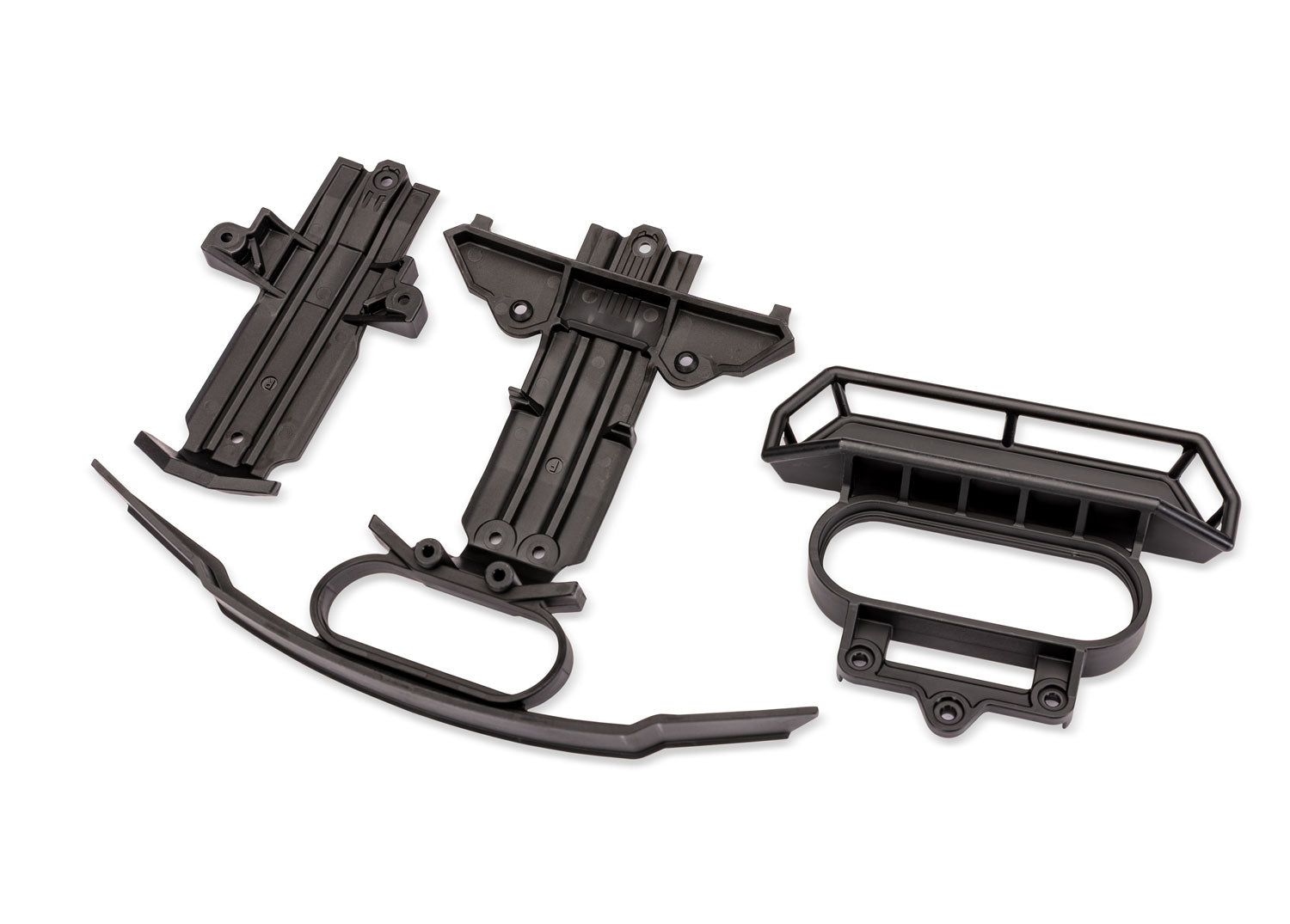 TRA10835 10835 Front & Rear Skid Plates w/ Rear Bumper