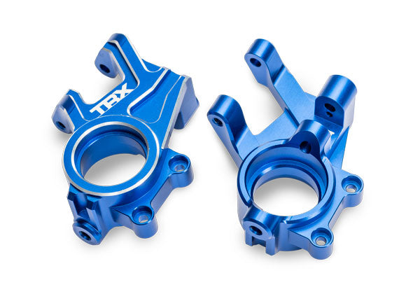 TRA10936-BLUE 10936-BLUE Aluminum Steering Blocks, L&R (2), Blue