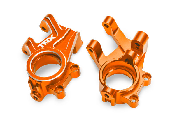 TRA10936-ORNG 10936-ORNG Aluminum Steering Blocks, L&R (2), Orange